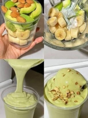Creamy Avocado Banana Smoothie