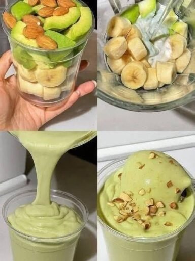 Creamy Avocado Banana Smoothie