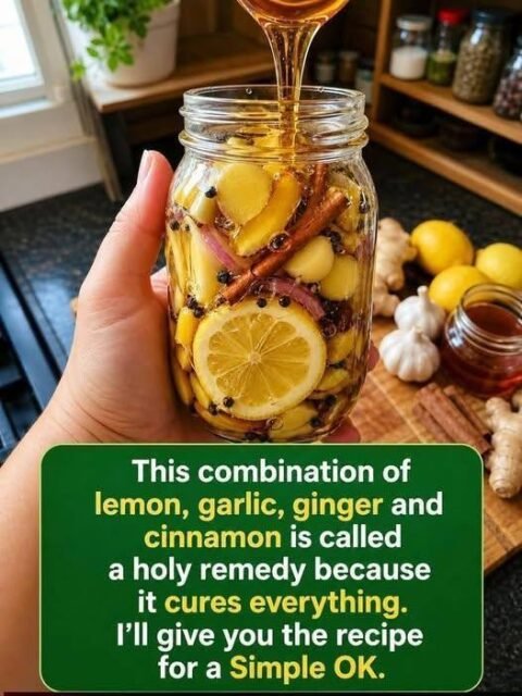 Lemon, Garlic, Ginger & Honey Wellness Elixir