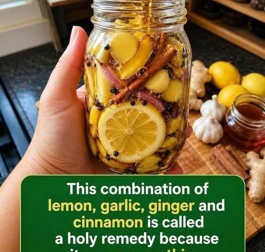 Lemon, Garlic, Ginger & Honey Wellness Elixir