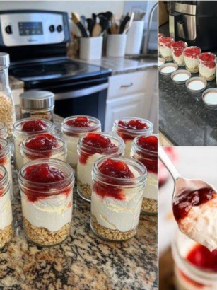 High Protein Cheesecake Jars