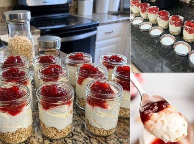 High Protein Cheesecake Jars