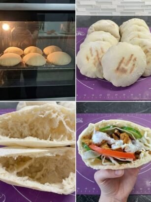 Overnight Sourdough Pita Bread